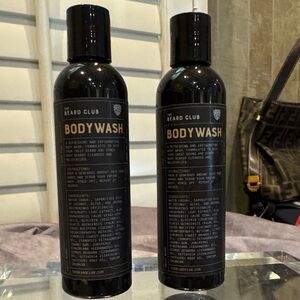The Beard Club Body Wash 4Floz vegan free cruelty‎ free two bottles